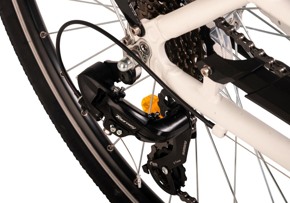 Elektrofahrrad Hollandia Zagon Weiss - Weiß, Basics, Metall (21/116/188cm) - KS Cycling