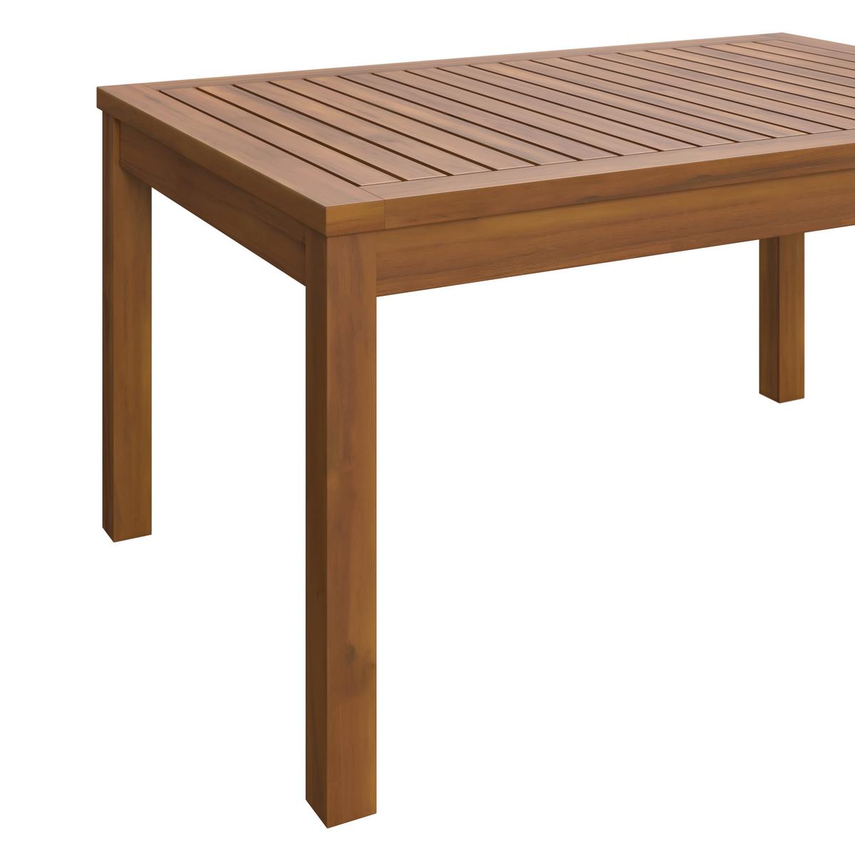 Loungegarnitur Dover - Beige/Akaziefarben, MODERN, Holz (117/81/61cm) - Beldano