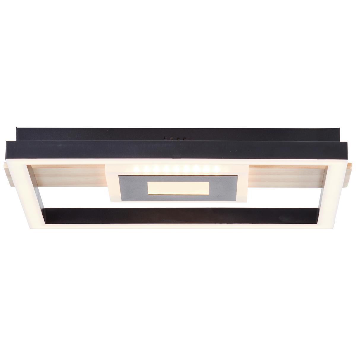 LED-Deckenleuchte G99913a76 Baldo - Hellbraun/Schwarz, Design, Holz/Kunststoff (5,5/29,5/27,5cm) - Brilliant