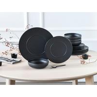 Tafelservice Unico Schwarz 12-Teilig - Schwarz, Basics, Keramik - Creatable