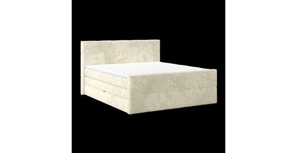 Boxspringbett mit Topper und Bettkasten 180x200 cm Medino - Champagner, KONVENTIONELL, Holz/Holzwerkstoff (180/200cm) - Luca Bessoni