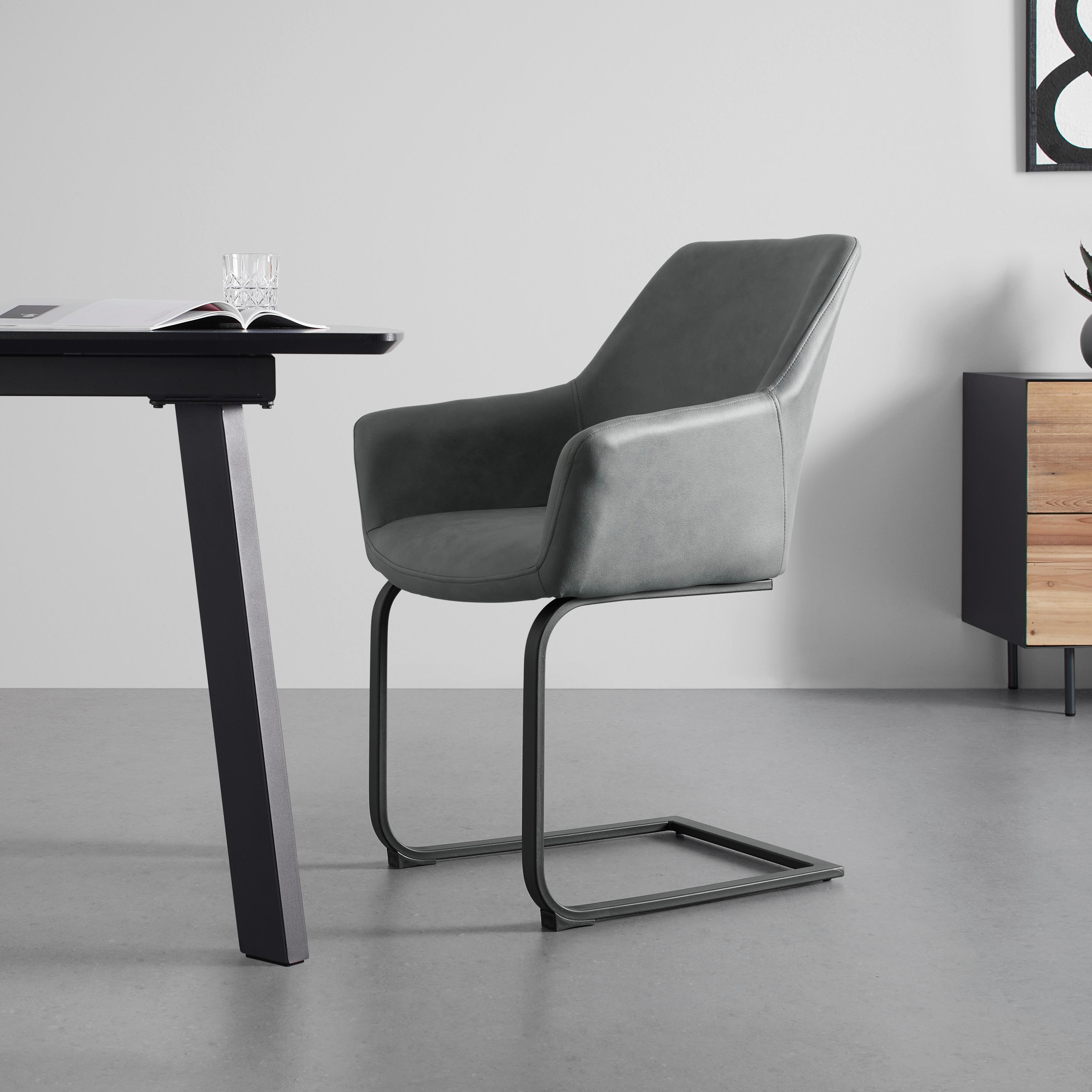 Židle PRIA zelená - černá/zelená, Moderní, kov/dřevo (61/85/62cm) - Bessagi Home