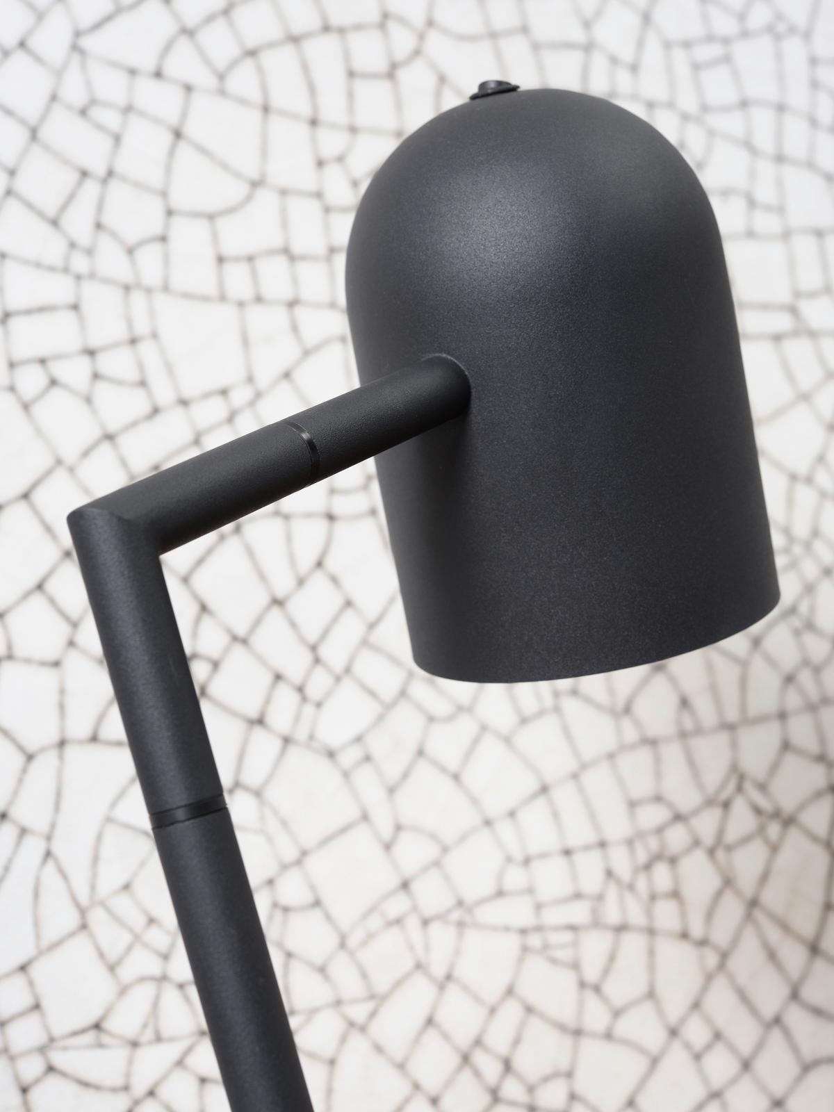 Stehlampe Marseille Schwarz drehbar - Schwarz, Design, Metall (17/141cm) - It's about Romi