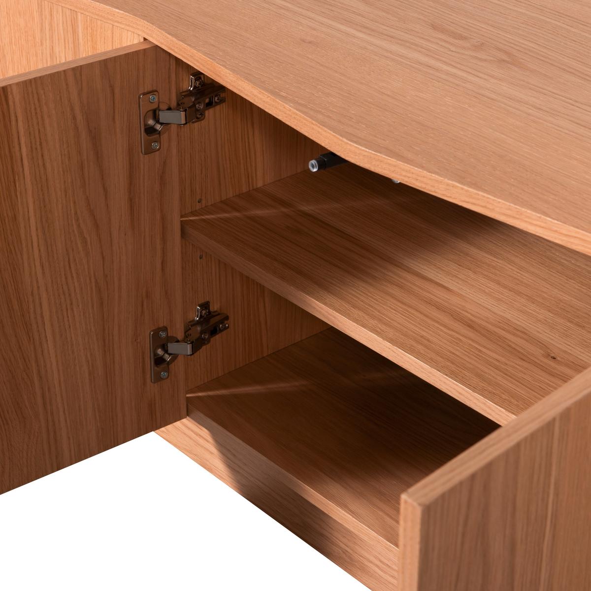 Lowboard Zuma Eichefarben B: 200cm - Eichefarben, Design, Holz (200/52/45cm) - Livetastic