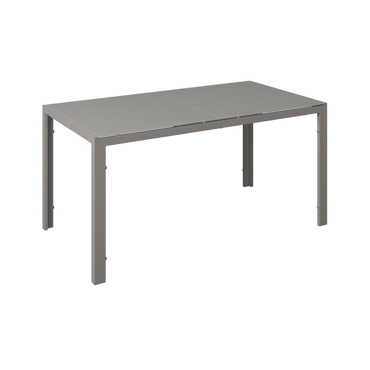 Gartenset Barcelona - Beige, MODERN, Glas/Textil (150/73/80cm) - Beldano