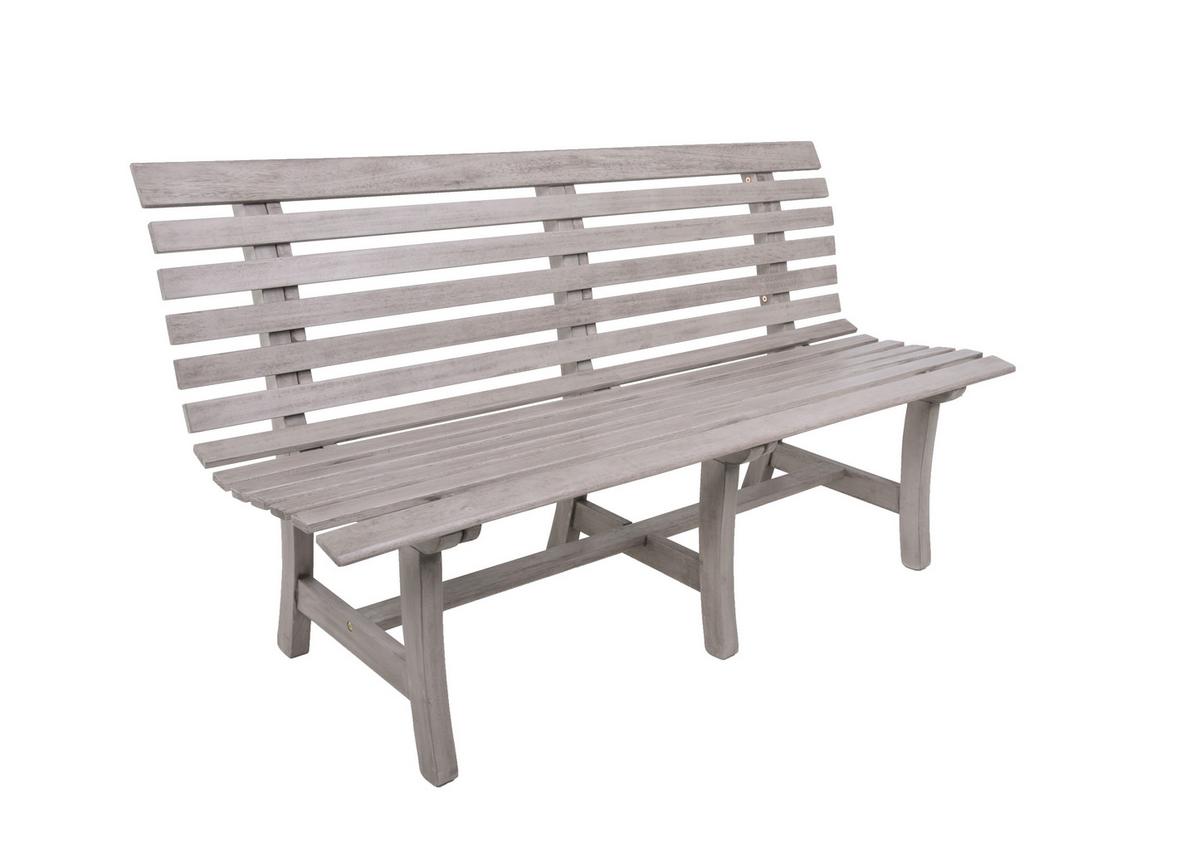 Gartenbank Holz Mandalay 2-Sitzer - Grau, MODERN, Holz (60/82/150cm) - Gardenson