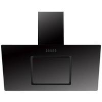 Dunstabzugshaube Svea Schwarz B: 90 Cm, Led - Schwarz, Trend, Glas/Metall (90/73,9-111,9/36cm) - Respekta