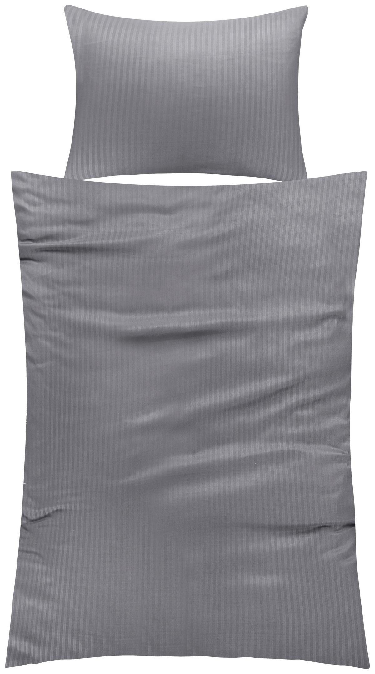 Bettwäsche Aida - Anthrazit, MODERN, Textil - Luca Bessoni