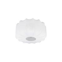 DECKENLEUCHTE Madeline Schwarz Weiß D: 40 cm - Schwarz/Weiß, LIFESTYLE, Textil/Metall (40/22,5cm)