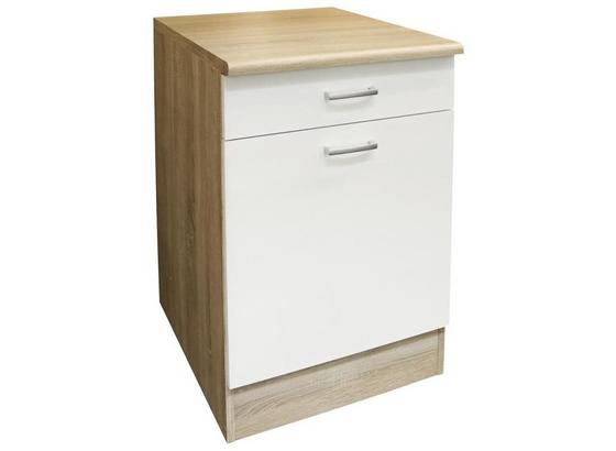 Küchenunterschrank Andy B: 50 cm Eiche Dekor,weiß - Eichefarben/Weiß, Basics, Holzwerkstoff (50/90/60cm) - Xora Küchenunterschrank Andy B: 50 cm Eiche Dekor,weiß - Eichefarben/Weiß, Basics, Holzwerkstoff (50/90/60cm) - Xora