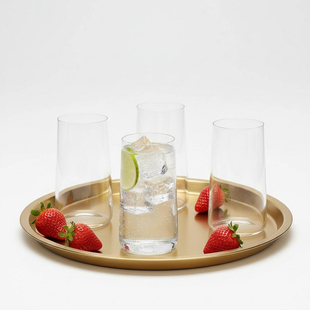 GLÄSERSET 8,5x16 , 550 ml - Klar, Basics, Glas (8,5/16cm) - Van Well