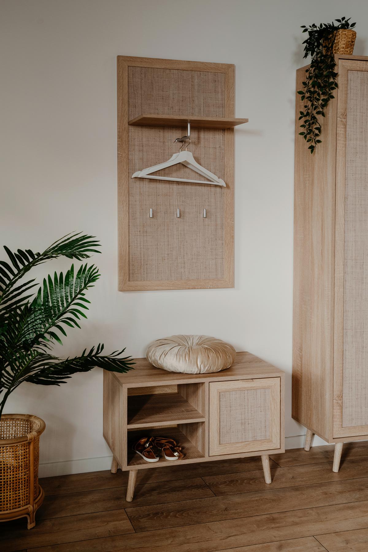 Garderobenpaneel Bali Eiche Dekor Mit Hutablage B: 55 Cm - Eichefarben, Basics, Holzwerkstoff (55/110/30cm) - MID.YOU
