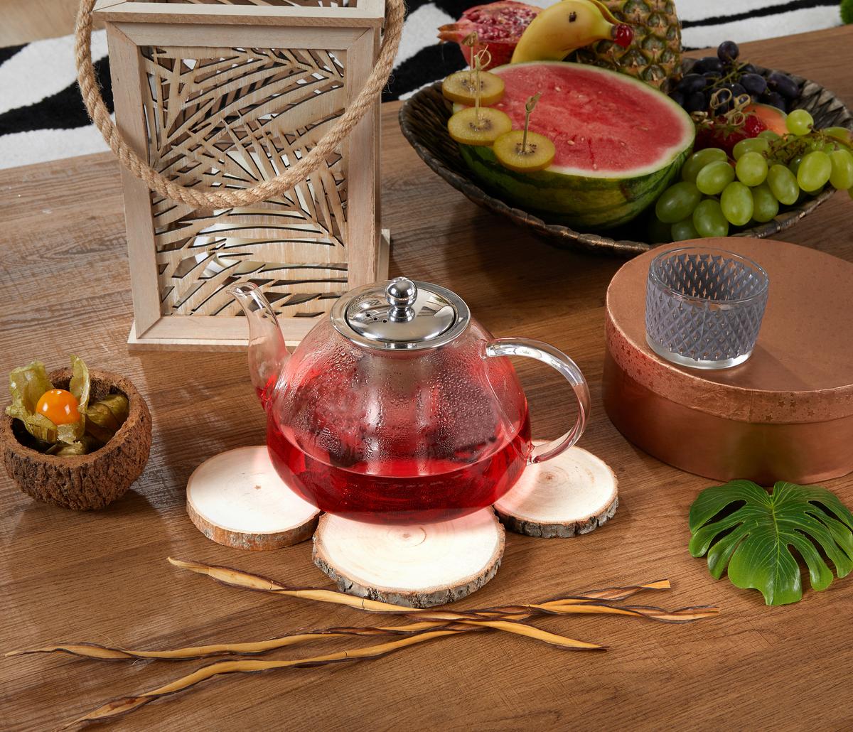 Teáskanna Jornandes - átlátszó, Romantik / Landhaus, Üveg (1,5l) - James Wood