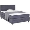 Boxspringbett Kleopatra - Anthrazit, KONVENTIONELL, Holz/Holzwerkstoff (140/200cm) - Ondega