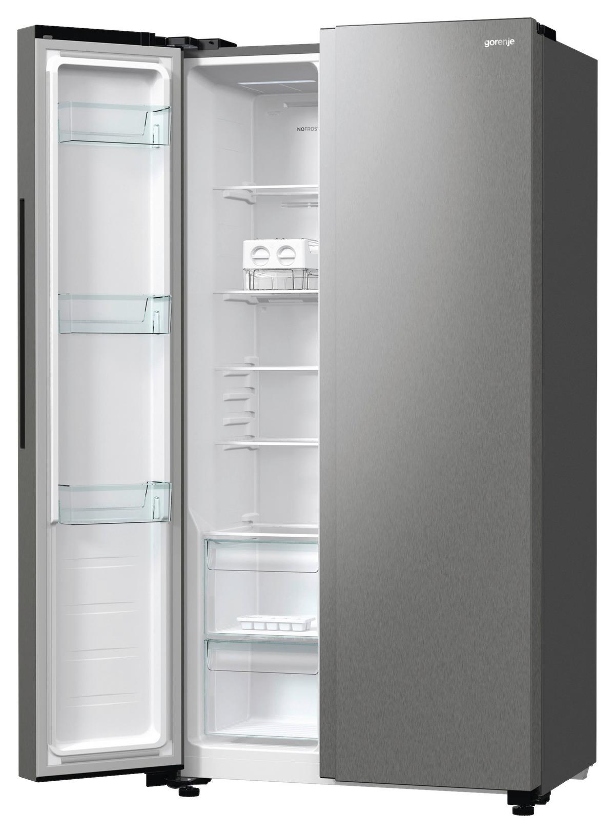 Side-By-Side Nrr9185eaxl Silberfarben Super-Gefrieren - Silberfarben, Basics, Metall (91/178,6/64,3cm)