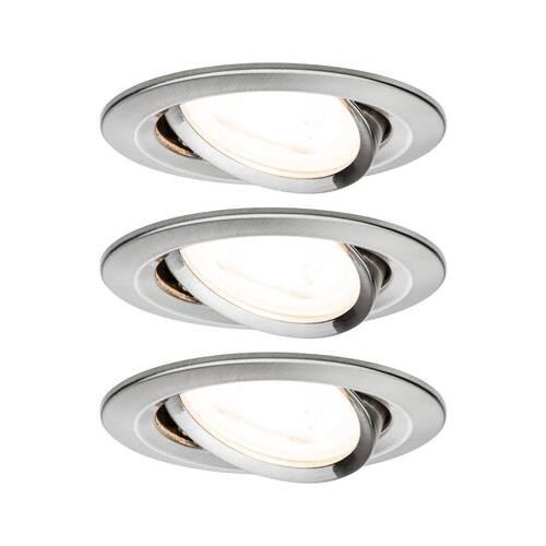 Deckenleuchte 3er-Set Ø 8,4 cm 1-Flammig, Rund - Basics (8,4cm) - Paulmann