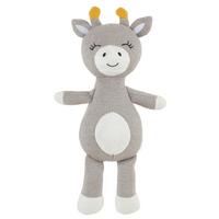PLYŠÁK Sally, v: 33cm - šedá/bílá, Konvenční, textil (33cm) - Modern Living