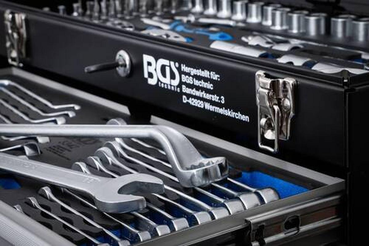 Werkzeugkoffer Metall - Schwarz/Grau, Basics (53,5/29/24cm)