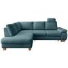 Eckschlafsofa Positano. Petrol S: 206x261 Cm - Wildeiche/Petrol, MODERN, Textil (206/261cm) - Livetastic