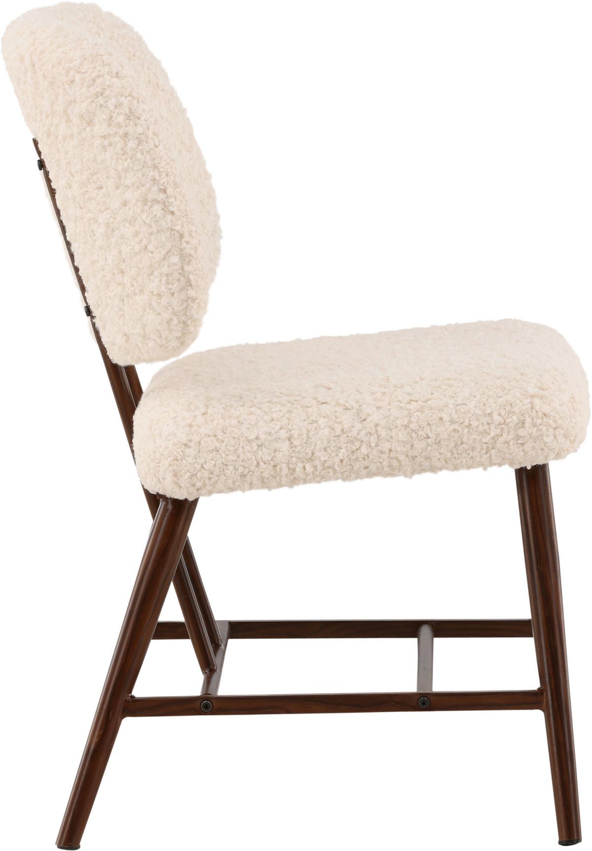 Sessel Midlad - Weiß, Design, Textil/Metall (58/84/62cm) - Livetastic