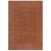 Handwebteppich Woll Bordüre Orange 120x170 - Orange, Basics, Textil (120/170cm)