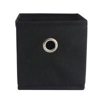 Skladací box PHOEBE -EXT- - čierna, Konventionell, kartón/kov (15/15/15cm) - Based