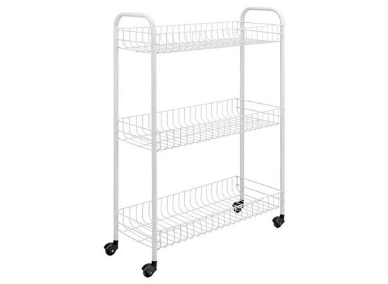 Allzweckwagen Slim 3 Fächer - MODERN, Kunststoff/Metall (23/84/56cm) Allzweckwagen Slim 3 Fächer - MODERN, Kunststoff/Metall (23/84/56cm)