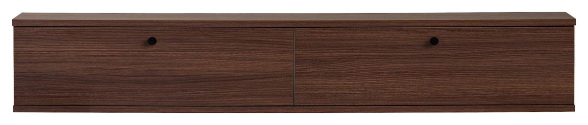 TV-ELEMENT Walnussfarben B: 160cm - Walnussfarben, MODERN, Holzwerkstoff (160/25/25cm)