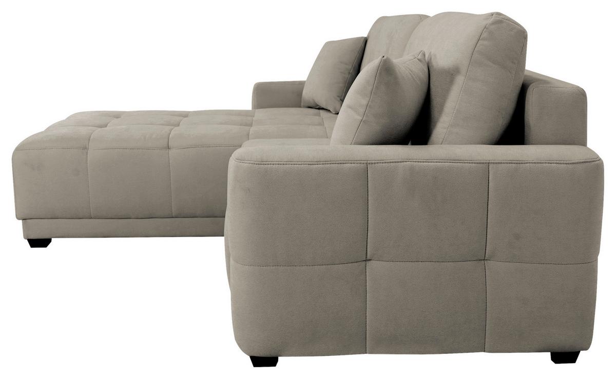 Ecksofa Mount Hellgrau S: 237x186 cm - Hellgrau, Design, Textil (237/186cm) - MID.YOU