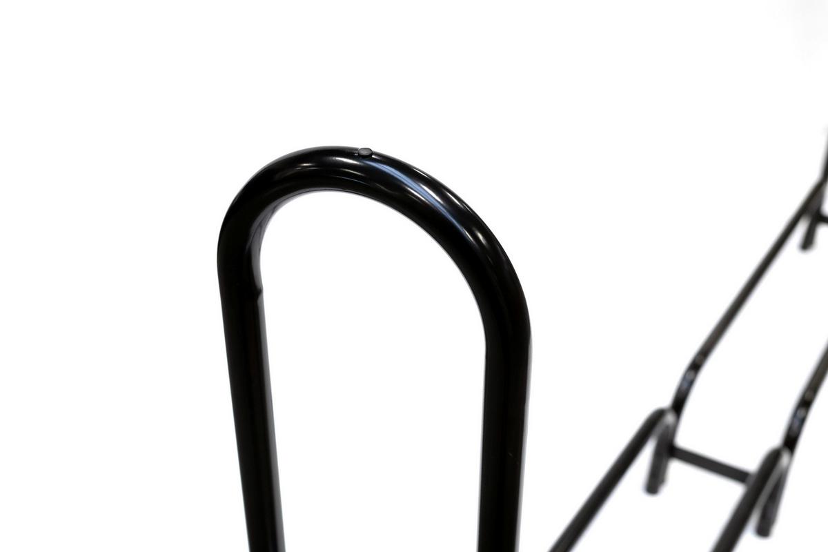 Regál na drevo 244cm - čierna, Basics, kov (25/118/244cm)