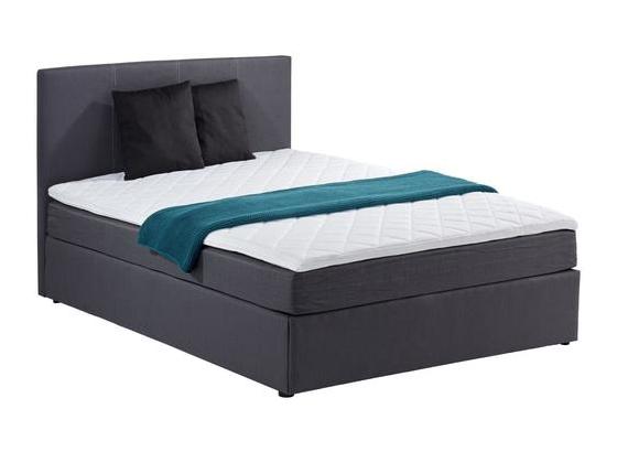Boxbett Carolina 140x200 Grau - Schwarz/Grau, KONVENTIONELL, Holz/Textil (140/104/209cm) Boxbett Carolina 140x200 Grau - Schwarz/Grau, KONVENTIONELL, Holz/Textil (140/104/209cm)