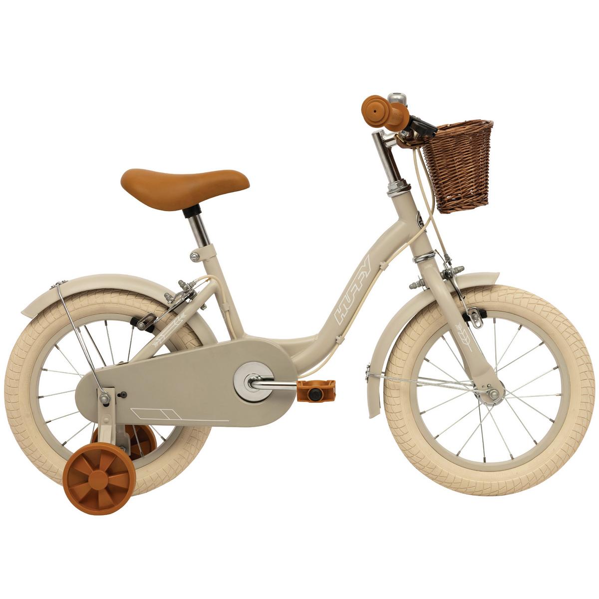 Kinderfahrrad Vintage Hellgrau, 14 Zoll - Hellgrau, Basics, Metall (46,5/68/91cm)