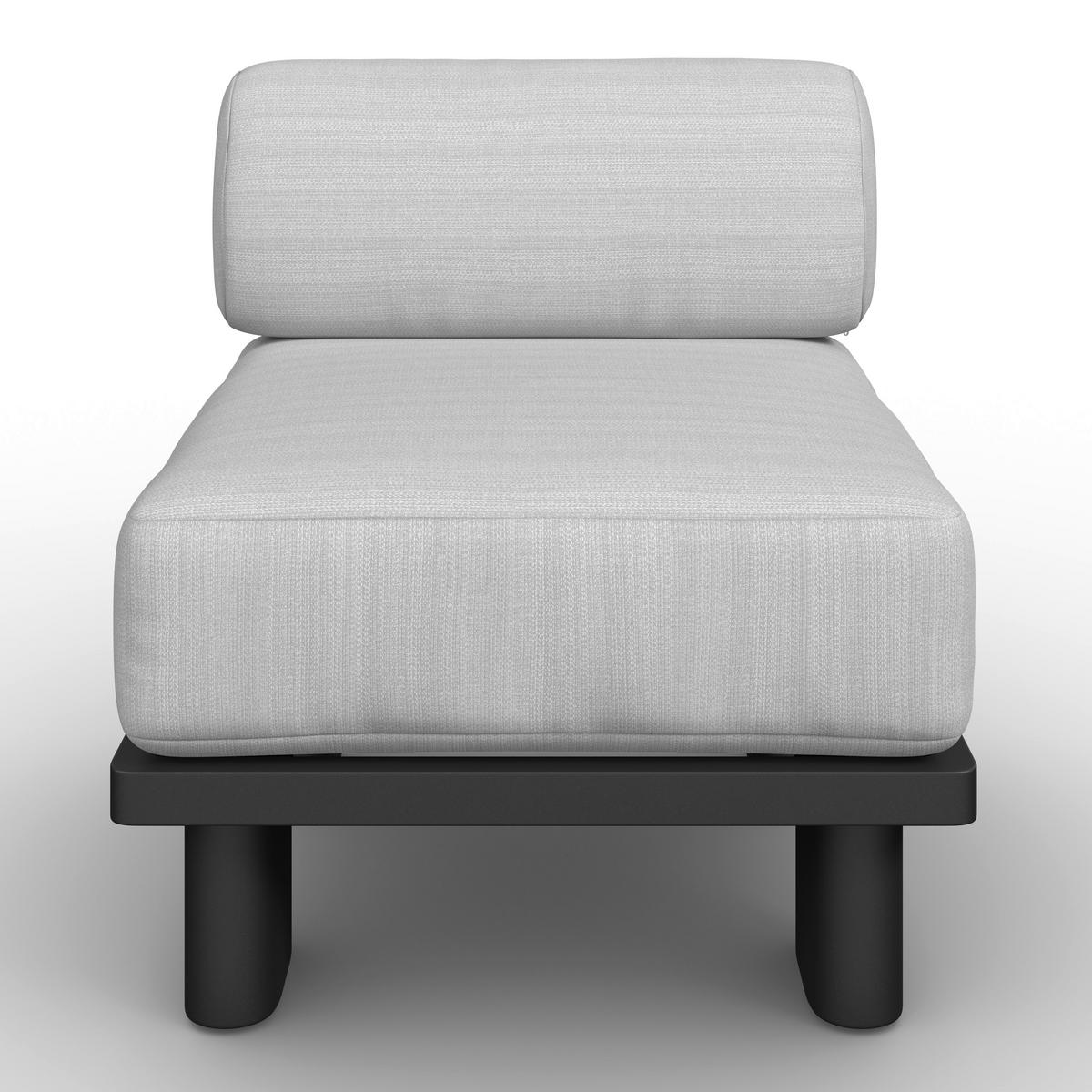 TERASOVÁ SEDACIA SÚPRAVA LUMEA - sivá/svetlosivá, Modern, kov/textil - Bessagi Garden