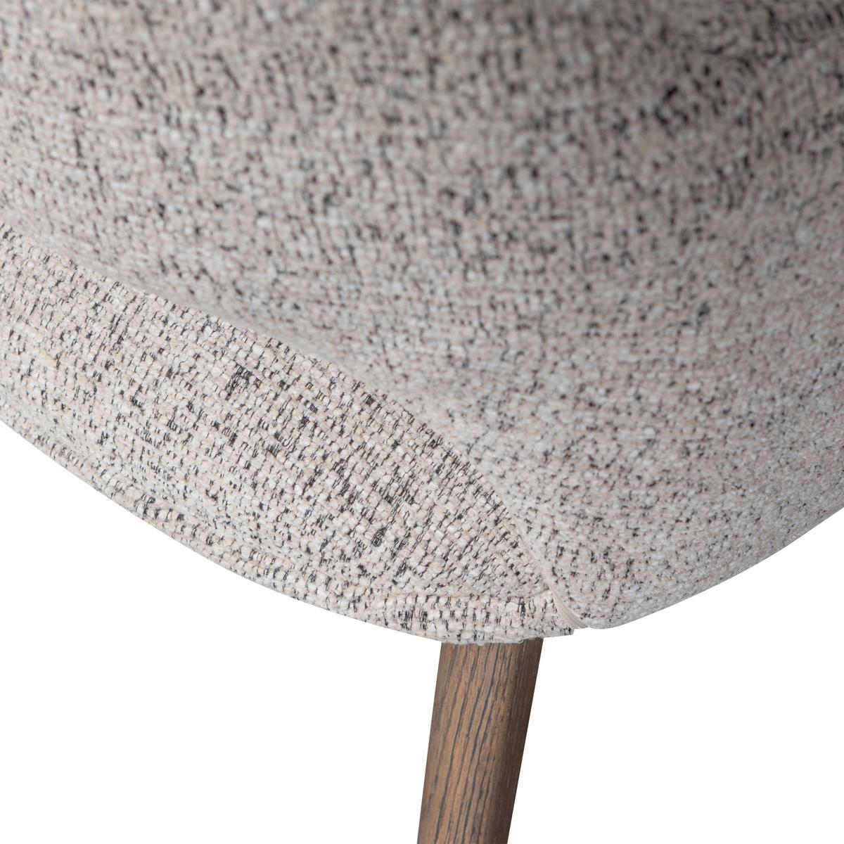 Armlehnstuhl-Set Murat Braun/Natur B: 61cm - Braun/Naturfarben, MODERN, Holz/Textil (61/86/60cm) - Livetastic