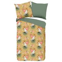 Bettwäsche Kakatoe Gelb Goldfarben 135x200 Cm - Gelb/Goldfarben, Design, Textil (135/200cm)