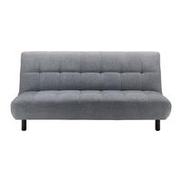 Rozkladacia pohovka Camilla svetlosivá - svetlosivá/tmavohnedá, Modern, drevo/textil (186/90/106cm) - Bessagi Home