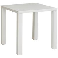 Esstisch Blake Hochglanz weiß, B: 80 cm - Weiß Hochglanz, KONVENTIONELL, Holzwerkstoff (80/80/75cm) - P & B