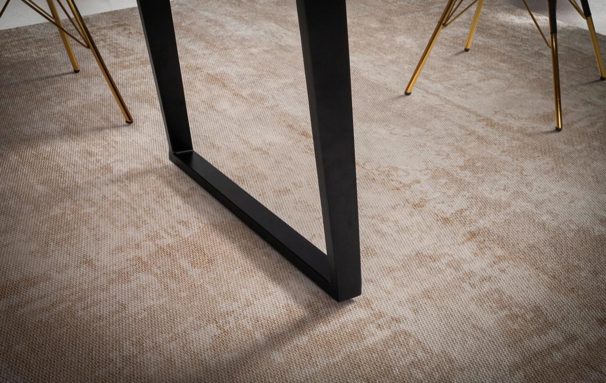 Esstisch Wl7.257 - Schwarz/Akaziefarben, MODERN, Holz/Metall (140/80/76cm) - MID.YOU