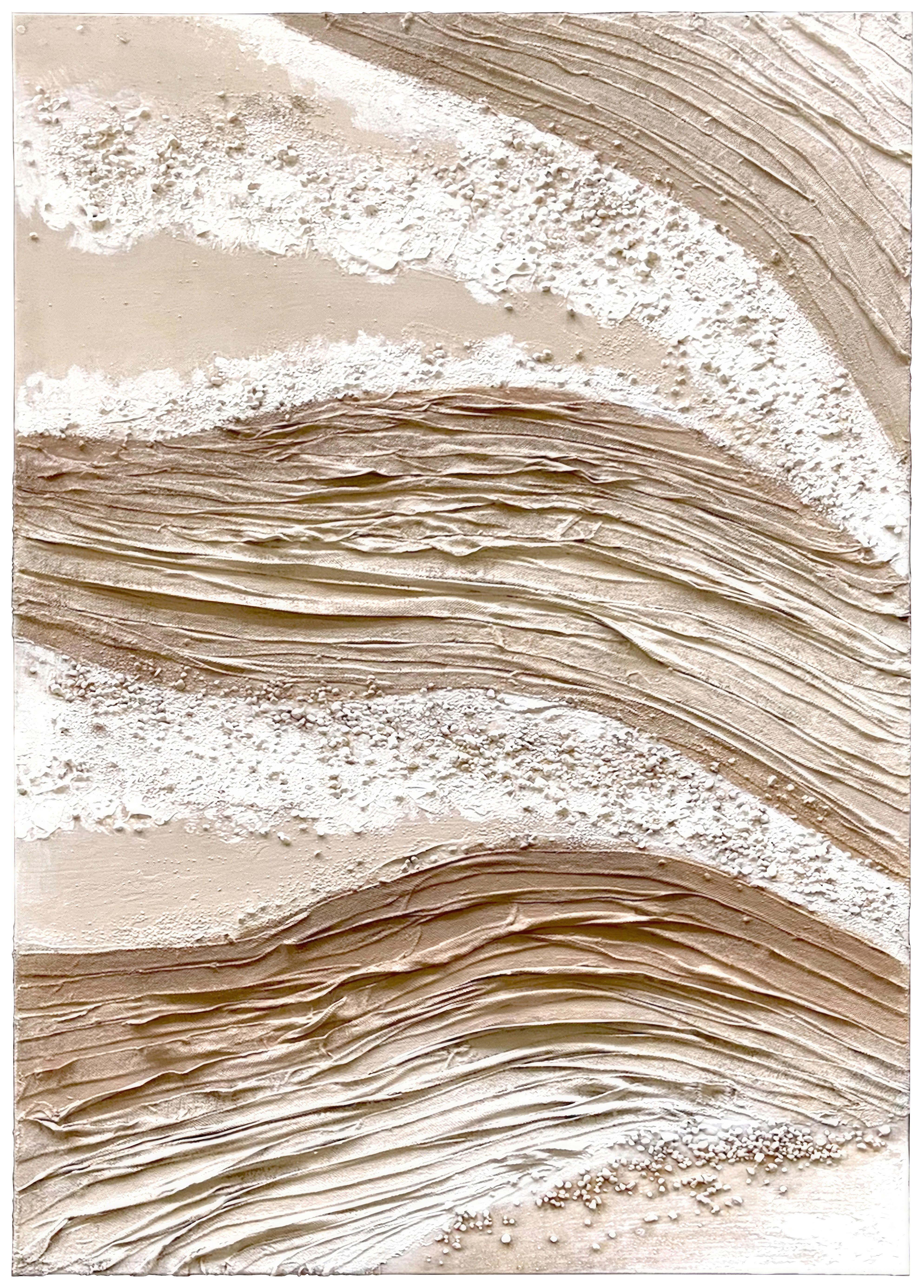 Obraz na plátně Denise 100/140cm - přírodní barvy/béžová, Moderní, dřevo/textil (100/140cm) - Premium Living