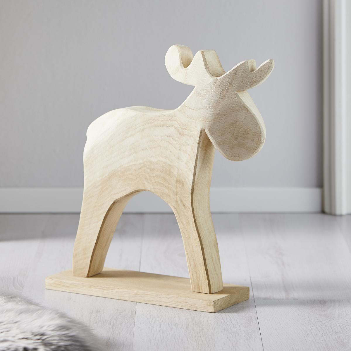 Dekorace Sob FYNN masív výška 43cm - přírodní barvy, Moderní, dřevo (43cm) - Bessagi Home