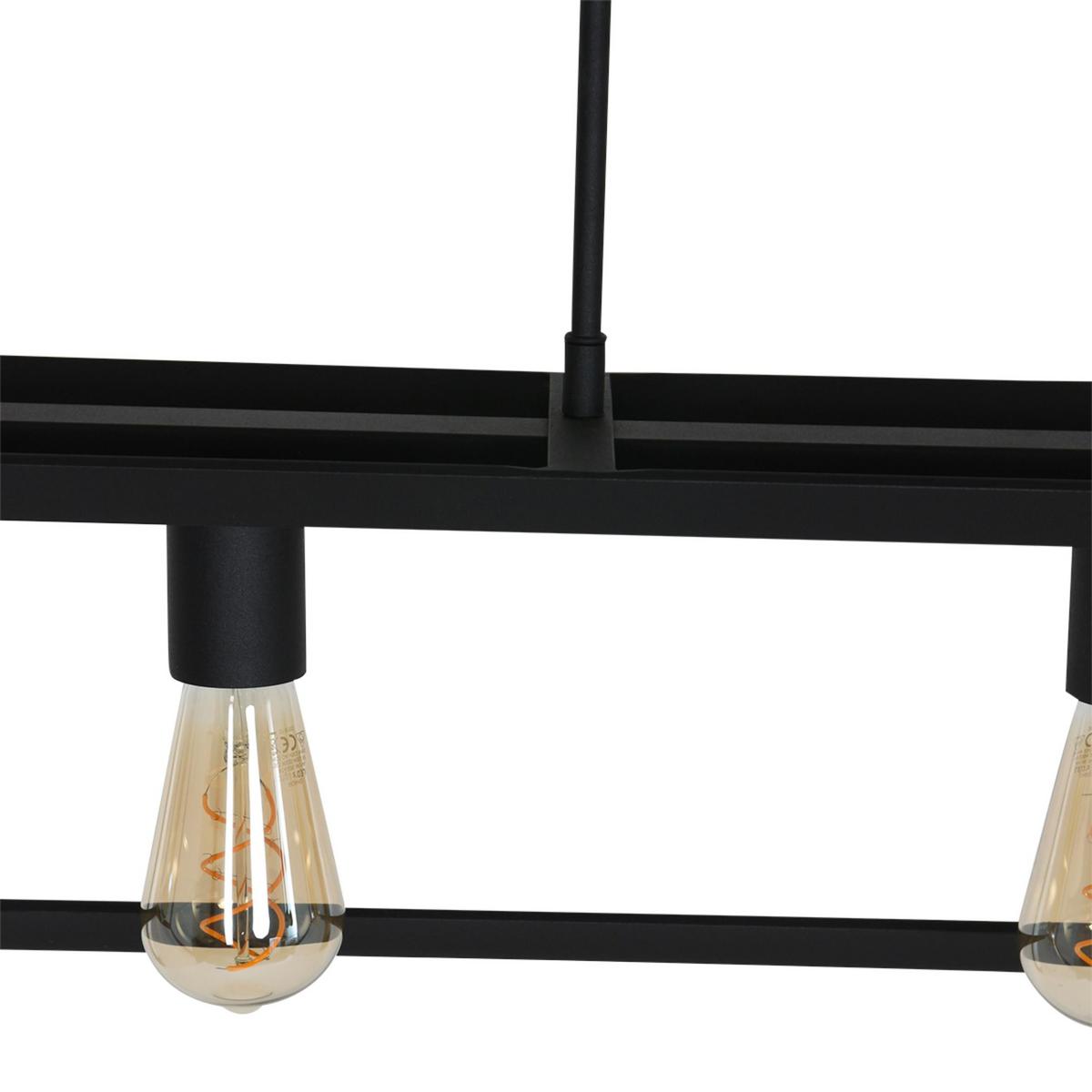 Pendelleuchte Buckley - Schwarz, Trend, Metall (20/120/140cm)