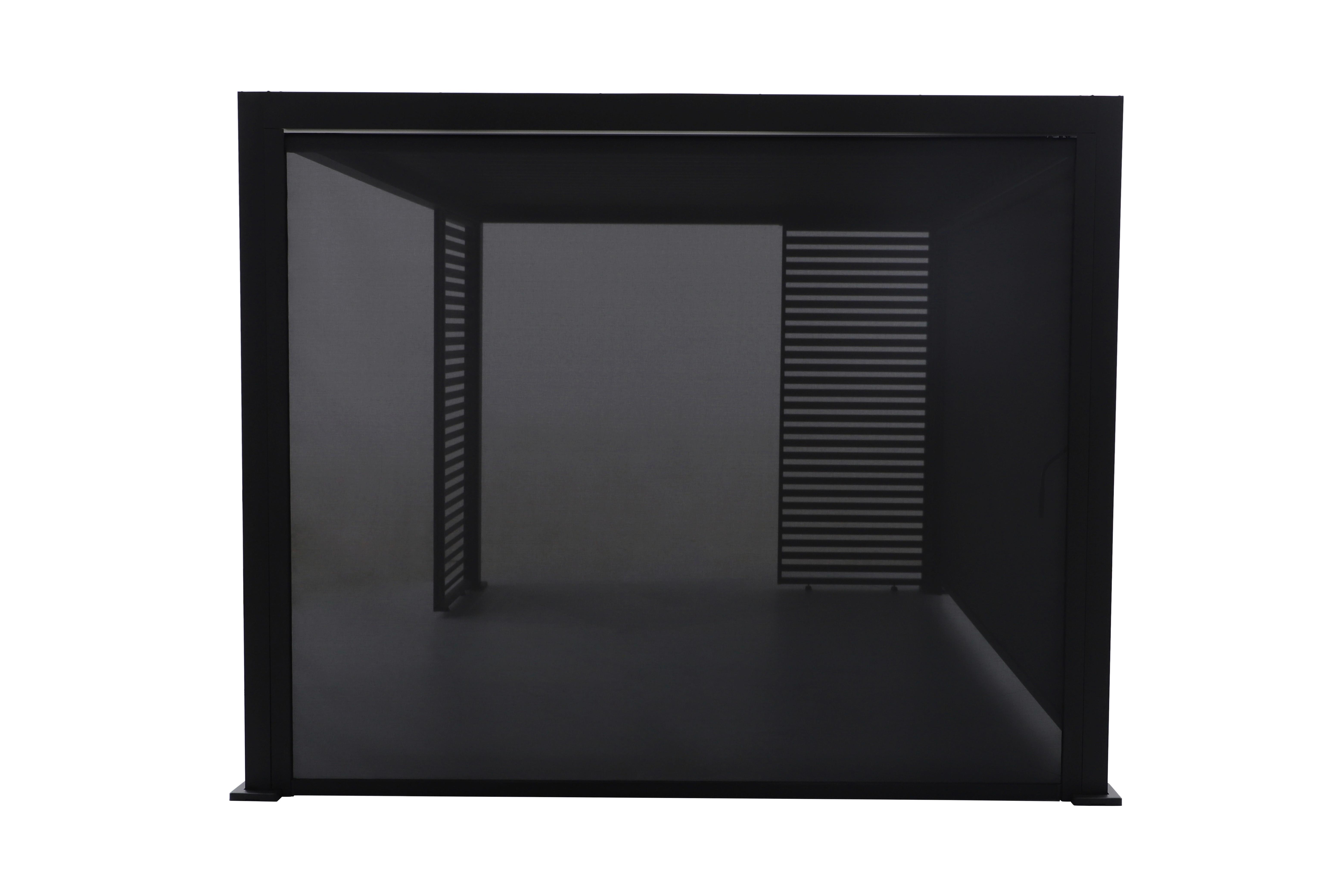 Kurbelrollo für Pergola Origin Aluminium, BxH:ca. 278x231,5cm - Anthrazit, Basics, Metall (278/231,5/9cm) - Gardenson