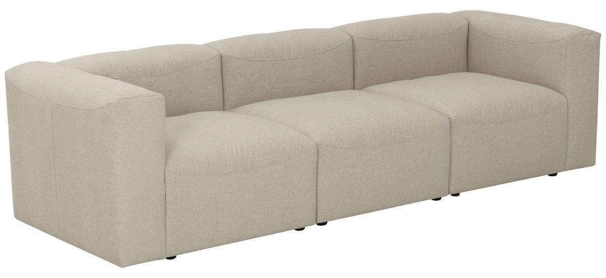 3-sitzer-sofa Lena Mit Armlehnen, Creme - Creme, Design, Textil (275/73/100cm) - Max Winzer