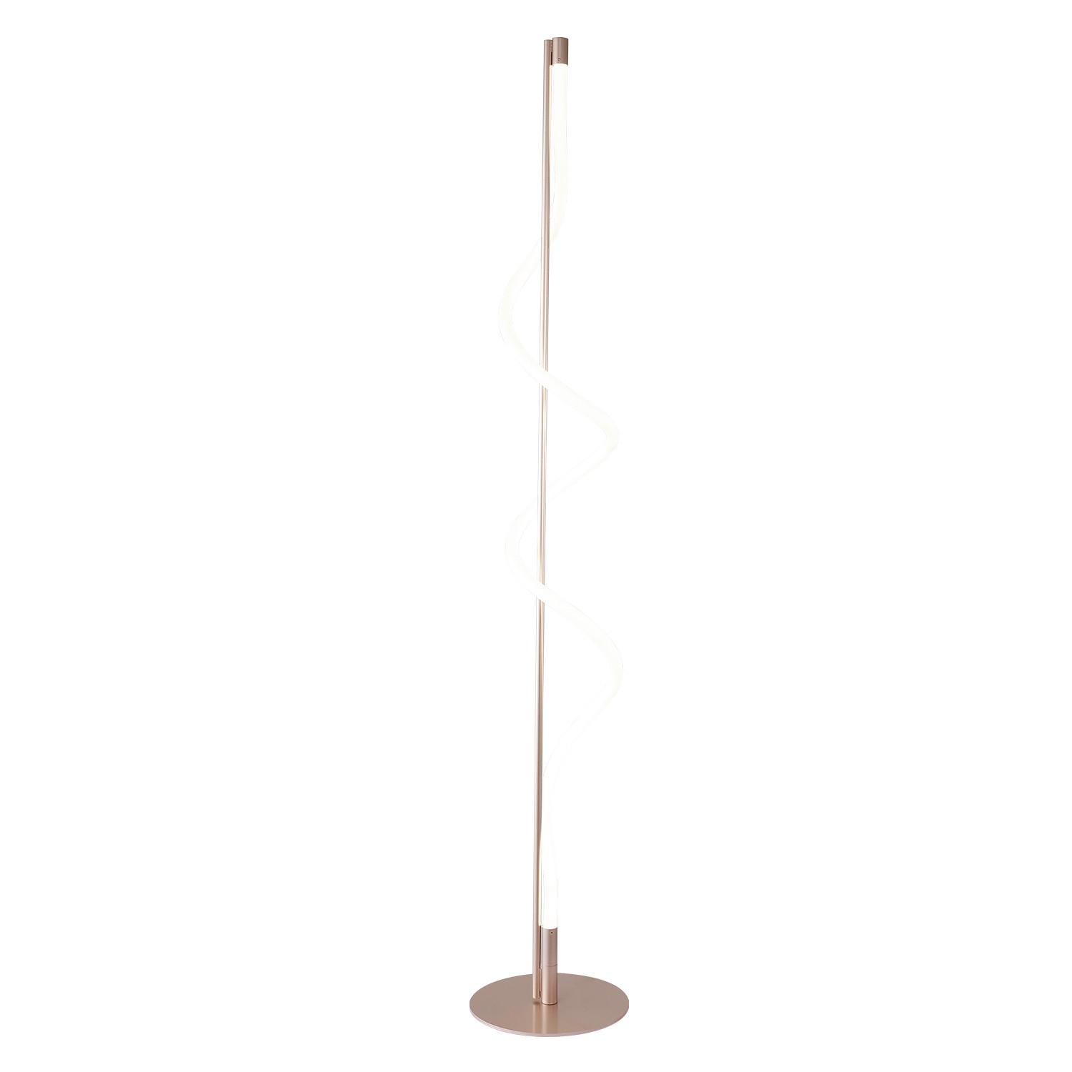 LED-Stehleuchte 5051/Pt - Silberfarben, Design, Kunststoff/Metall (22/150cm)