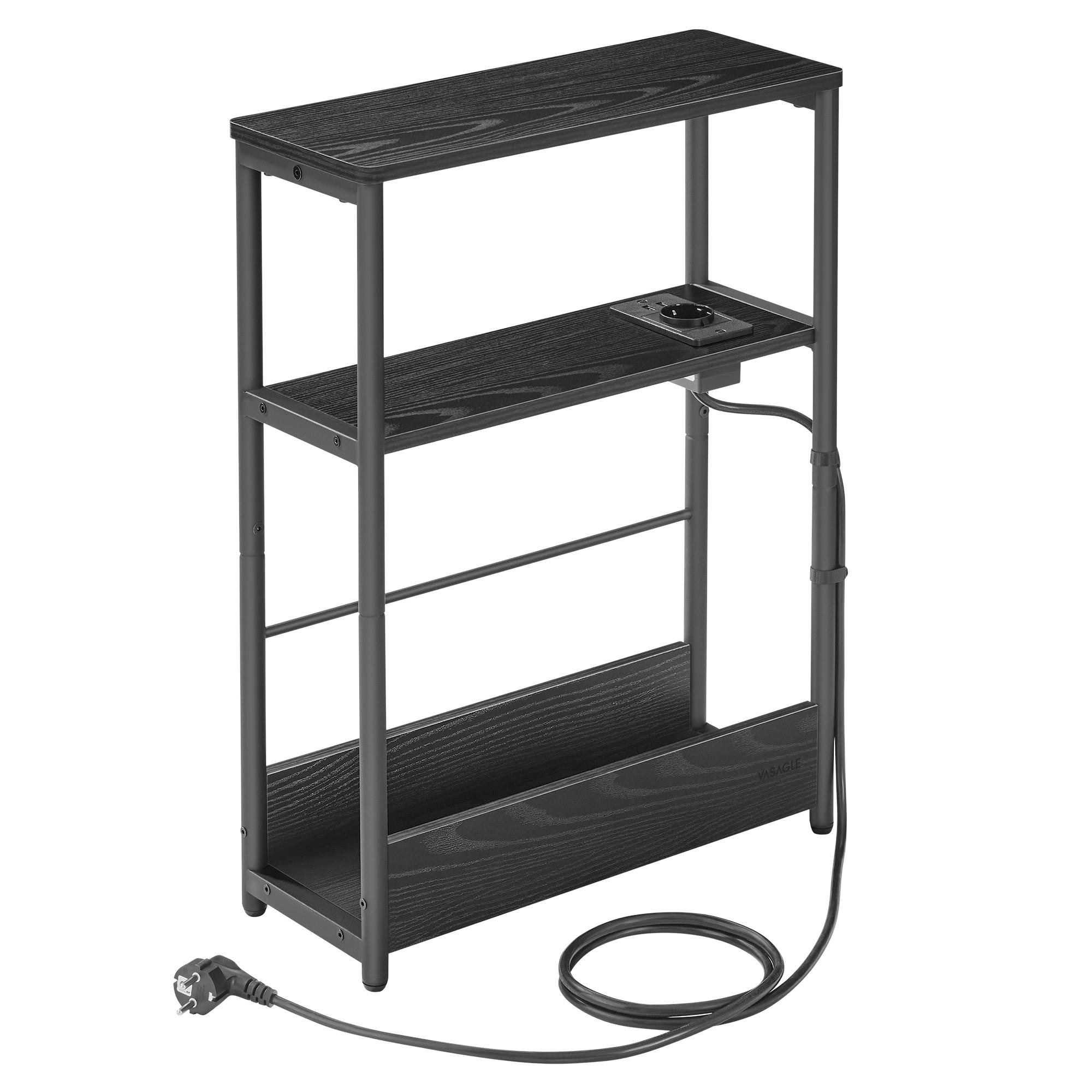 Beistelltisch Schwarz B: 18 Cm - Schwarz, Trend, Holzwerkstoff/Metall (18/58/45cm) - MID.YOU