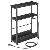 Príručný stolík čierny - čierna, Trend, kov/kompozitné drevo (18/58/45cm) - MID.YOU