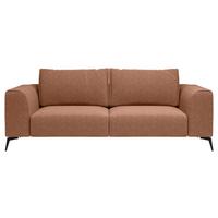 Trojmiestna pohovka SEUL, oranžová - oranžová/čierna, Design, kov/drevo (246/87/88cm) - MID.YOU