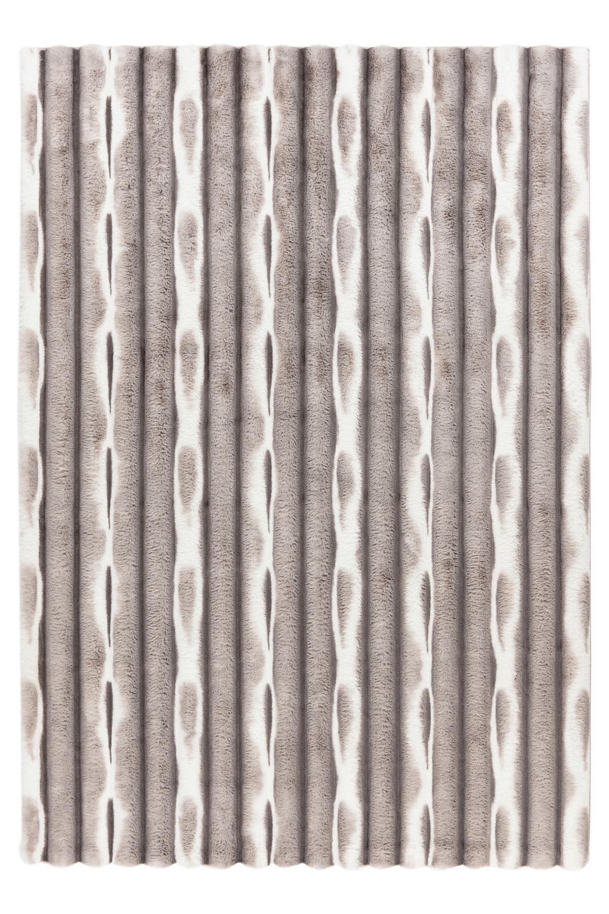 Teppich My Waves 305 - Silberfarben, Basics, Textil (40/60cm) - Obsession