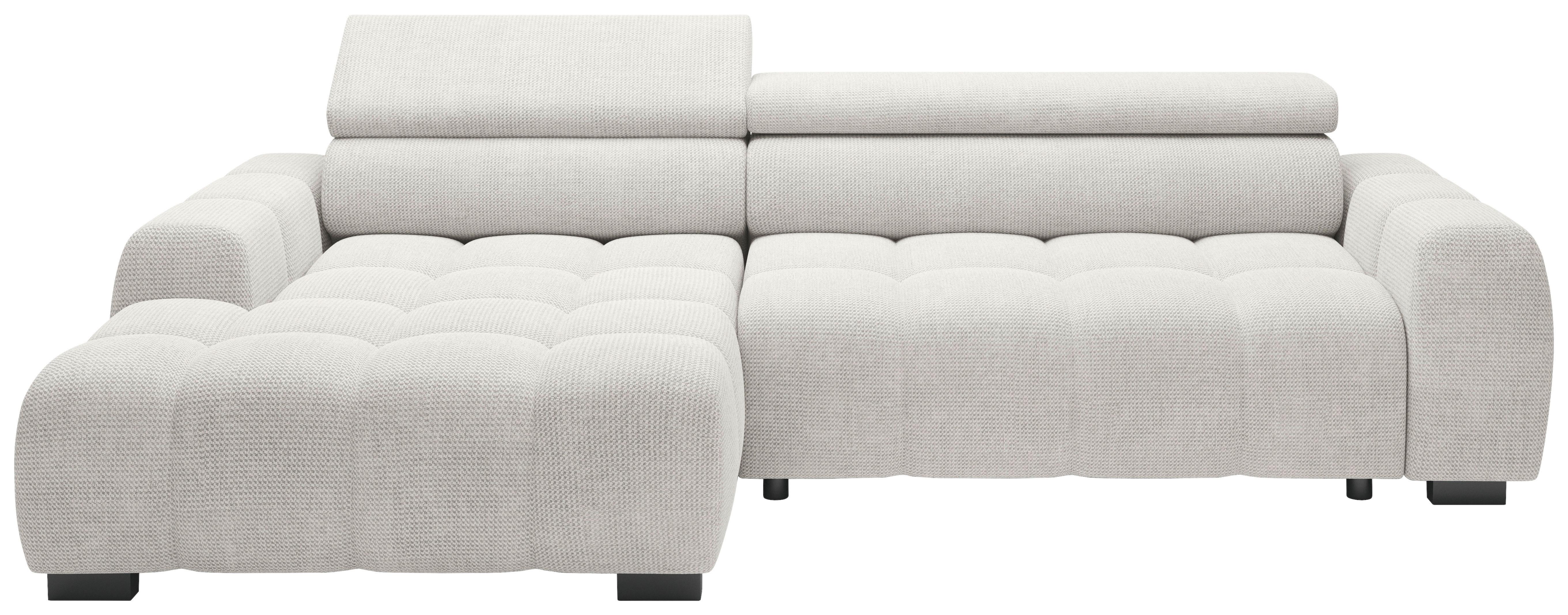 Rohová sedačka FREYA, ľavá, sivobéžová, elektrický výsuv - čierna/sivobéžová, Trend, textil/plast (168/285cm)