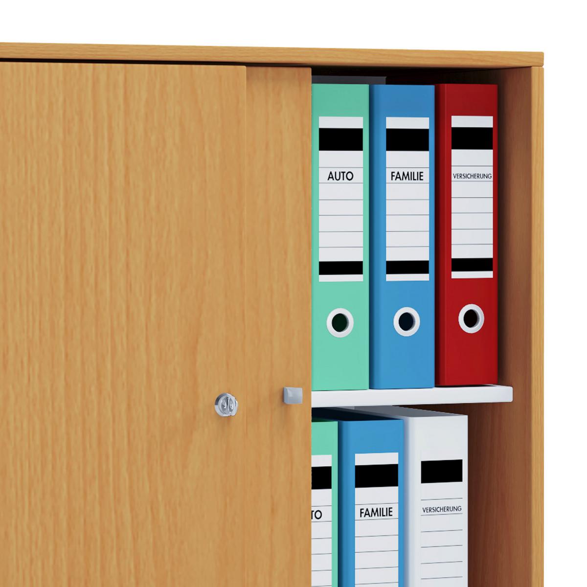 Aktenschrank versperrbar Lona Buche Dekor B: 70 cm - Buchefarben, Basics, Holzwerkstoff (70/74/37cm) - MID.YOU